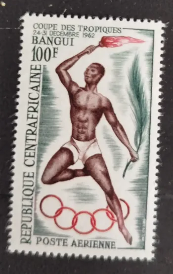 Centrafrique 1962 Mi. 33 Poste aérienne Coupe des Tropiques Bangui