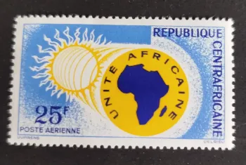 Centrafrique 1963 Mi. 41 Unité africaine poste aérienne Afrique