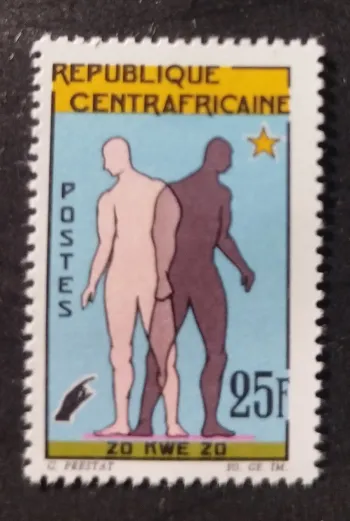 Centrafrique 1965 Mi. 69 Zo Kwe Zo égalité raciale fraternité