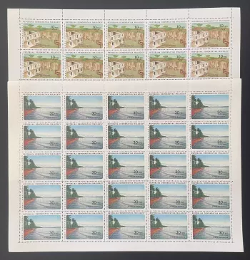 Madagaskar 1982 YT 683-684 Bogen Fort Mahavelona Strand Ramena