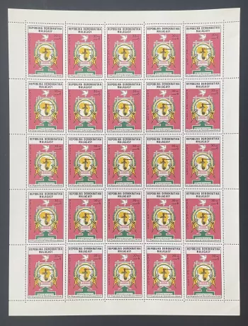Madagascar 1983 YT 691 planche XXe anniversaire OUA Unité Africaine