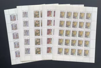 Madagaskar 1985 YT 748-752 Gemälde Van Gogh Monet Kunst