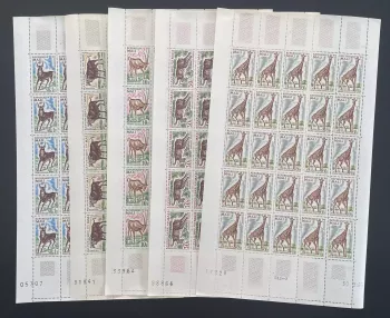 Mali 1965 YT 71-75 Bogen afrikanische Fauna Giraffe Antilope