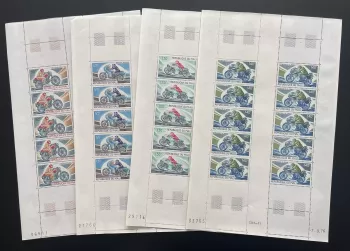 Mali 1976 YT 267-270 planche motos Guzzi BMW Honda Motobécane