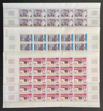 Mali 1978 YT 297-299 planche lutte contre apartheid ONU droits statue Liberté