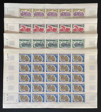 Mali 1975 YT 241-244 sheet antique automobiles Morris Franklin
