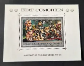 Comores 1976 Mi. Bl. 17 Bicentenaire États-Unis Amérique histoire