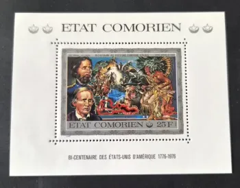 Comores 1976 Mi. Bl. 258 Bicentenaire États-Unis Amérique Fremont