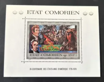 Comores 1976 Mi. Bl. 257 Bicentenaire États-Unis Lewis Clark