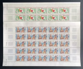 Mali 1970 YT 133 134 sheet Osaka World Expo flag woman