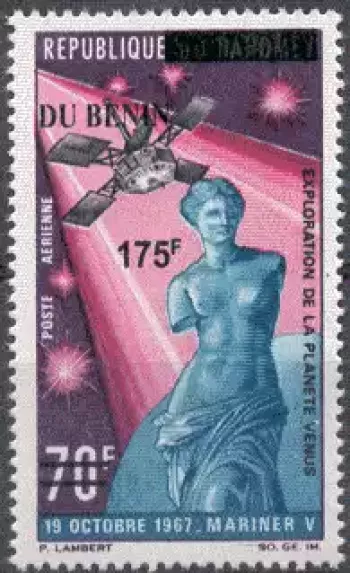 Benin 2008 Mi. 1429 Aufdruck Weltraum Venus Mariner V Erkundung