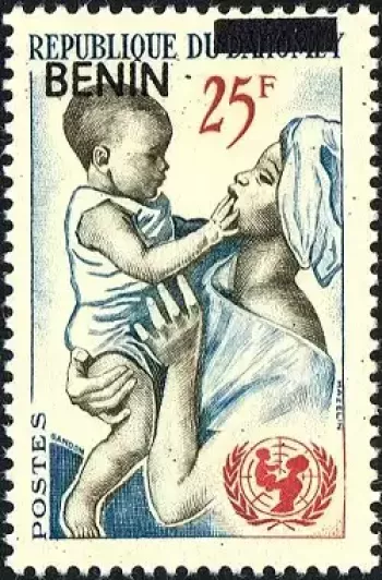 Benin 2009 Mi. 1482 überdruck UNICEF Mutter Kind Stillen Dahomey