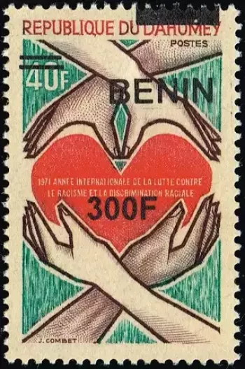 Bénin 2009 Mi. 1502 surchargé Dahomey lutte racisme discrimination