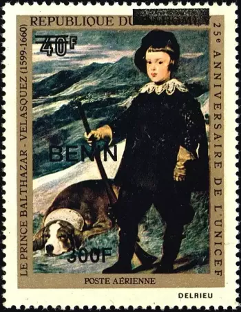 Benin 2009 Mi. 1540 overprint Velasquez Prince Balthazar UNICEF