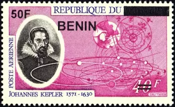 Benin 2009 Mi. 1596 Aufdruck Johannes Kepler Astronomie Luftfahrt