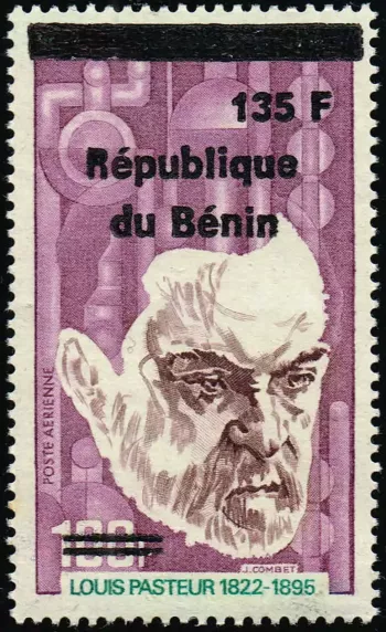 Benin 1994 Mi. B599 Aufdruck Louis Pasteur Wissenschaft Medizin