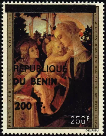 Benin 1994 Mi. 616 Aufdruck Weihnachten Botticelli Madonna Jesuskind
