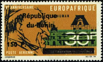 Bénin 1996 Mi. 732 surchargé Europafrique poste aérienne Dahomey