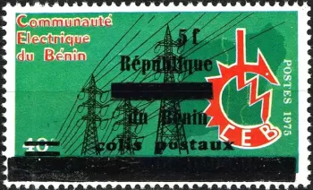 Bénin 2002 Mi. A40 Paketmarke surchargé colis postaux électricité