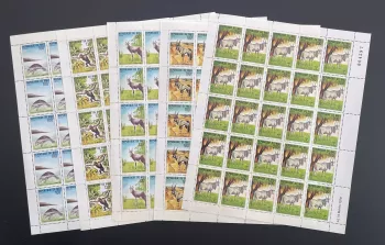 Mali 1979 YT 318-322 sheet fauna manatee chimpanzee antelope oryx eland