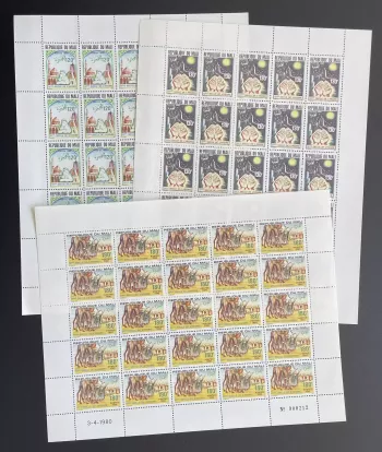 Mali 1980 YT 381-383 Bogen Hedschra Moschee Gebet Kamele Islam