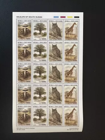 Südsudan 2026 Bogen Pilz Eule Giraffe Baobab Fauna Wildlife