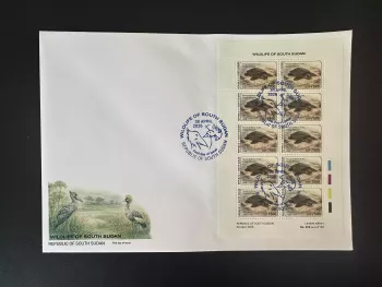 Südsudan 2026 M/S FDC Afrikanische Weichschildkröte Trionyx triunguis Fauna