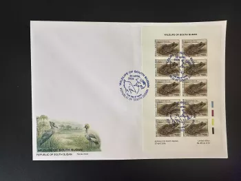 Sud-Soudan 2026 M/S FDC ND Grenouille Ptychadena Faune Amphibien Feuillet