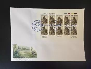 South Sudan 2026 M/S FDC African Giant Eagle-Owl Raptor Wildlife