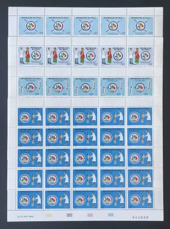 Mali 1989 YT 555-558 Impfprogramm PEV Gesundheit