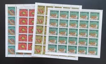 Mali 1994 YT 626-629 planche insectes coléoptères sauterelle faune