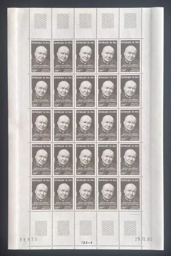 Mali 1983 YT PA 461 sheet Raoul Follereau apostle leprosy airmail