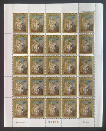 Mali 1983 YT 470 Picasso Akrobatenfamilie mit Affe Gemälde Kunst
