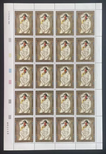 Mali 1988 YT PA 533 sheet Pablo Picasso Harlequin painting art