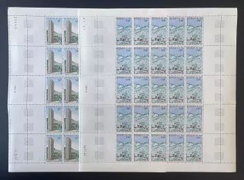 Mali 1968 YT PA 53-54 Bogen Grenoble Olympische Winterspiele Alpen