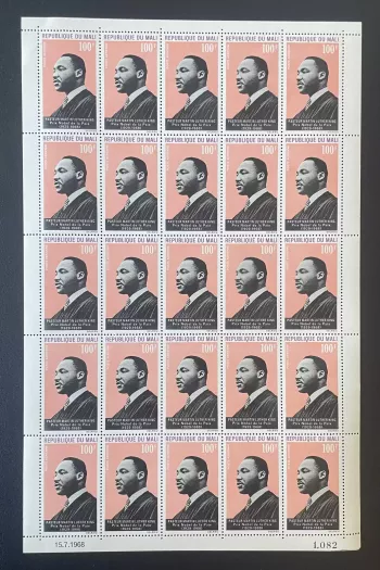 Mali 1968 YT PA 59 Bogen Martin Luther King Friedensnobelpreis
