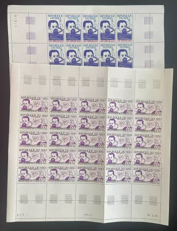 Mali 1980 YT PA 386-387 sheet Kepler Copernicus astronomy science
