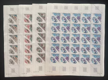 Mali 1980 YT PA 393-396 sheet Jules Verne space satellite