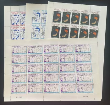 Mali 1981 YT PA 418-421 sheet space Gagarin Saturn Uranus Herschel