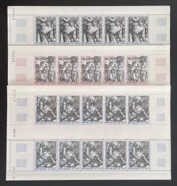 Mali 1979 YT PA 357-359 planche Pâques Gustave Doré peinture religion