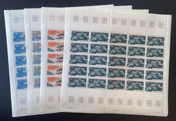 Mali 1970 YT PA 93-96 planche télécommunications spatiales Symphonie