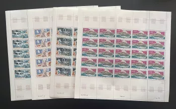 Mali 1975 YT PA 239-242 Bogen Jules Verne Science-Fiction Literatur