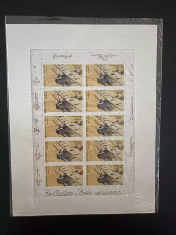 France 1997 YT F61a airmail sheet Breguet XIV aviation biplane