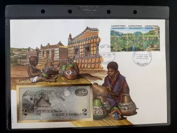 Lesotho FDC Philswiss 1989 Maloti Mountains billet 2 Maloti Maseru