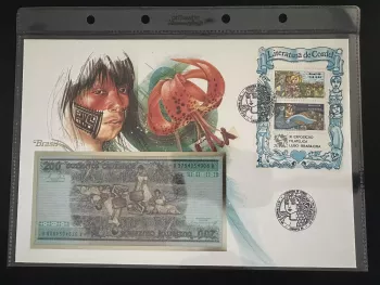 Brasilien 1986 Numismatischer Umschlag Lubrapex Literatura de Cordel
