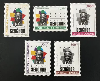 Comores 2007 Mi. 1807-1812 Centenaire Senghor président Sénégal poète