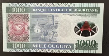 Billet 1000 Ouguiya Mauritanie 2014 Polymère Neuf UNC