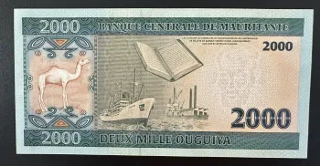 Billet 2000 Ouguiya Mauritanie 2006 Neuf UNC Chameau