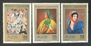 Turquie 1972 Mi. 2258-2260 émission commune RCD peinture art Behzad