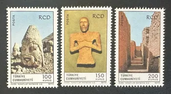 Turquie 1973 Mi. 2286-2288 émission commune RCD archéologie sculptures